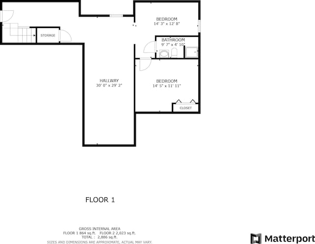 3244 Skyview Ct, Columbus, IN 47203 - view of room layout