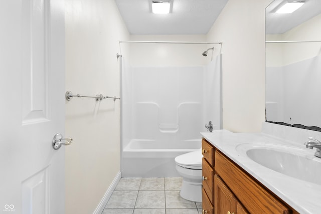 3244 Skyview Ct, Columbus, IN 47203 - bathroom with vanity, shower / tub combination, and tile patterned flooring