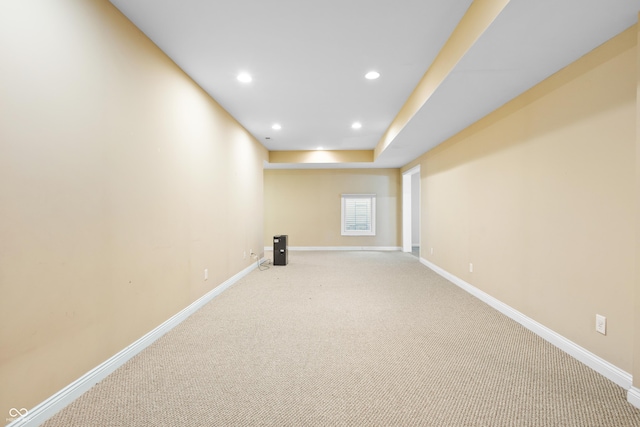 3244 Skyview Ct, Columbus, IN 47203 - basement featuring carpet flooring and recessed lighting