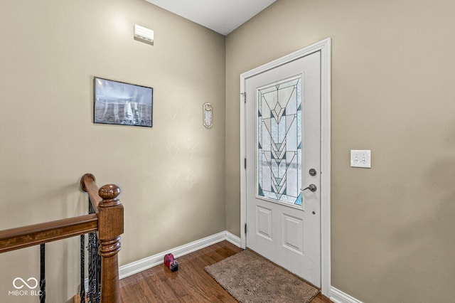 11 Stratford Way, Danville, IN 46122 - entrance foyer featuring wood finished floors and baseboards
