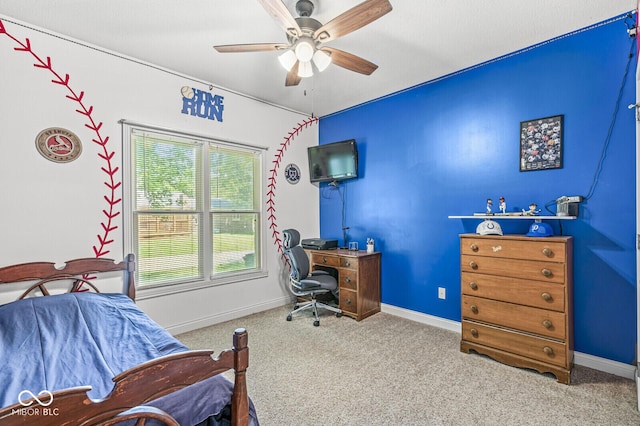 11 Stratford Way, Danville, IN 46122 - carpeted bedroom with baseboards and ceiling fan