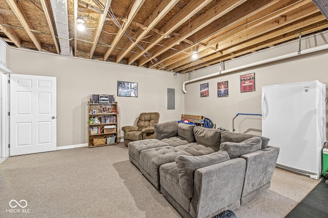 11 Stratford Way, Danville, IN 46122 - living room featuring electric panel