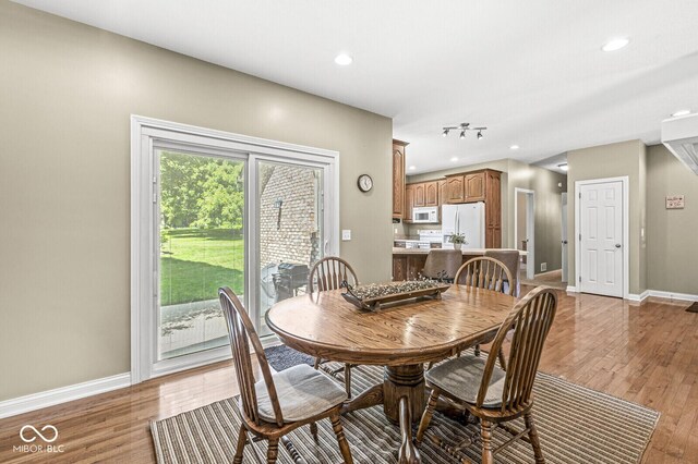 11 Stratford Way, Danville, IN 46122 - dining space with light wood-type flooring and recessed lighting