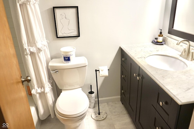 7780 Cree Trl, Indianapolis, IN 46250 - full bathroom featuring vanity, tile patterned floors, and shower / bathtub combination with curtain