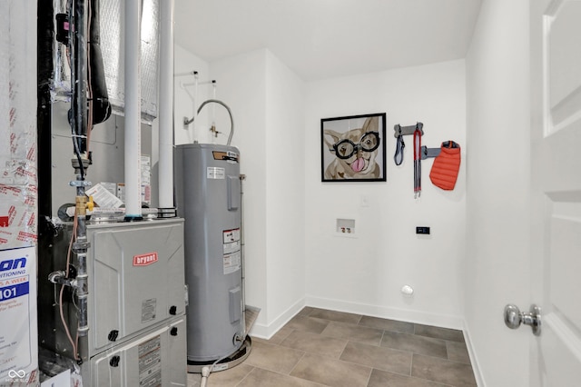 860 Hardin Pl, Greenwood, IN 46143 - utility room with water heater and heating unit