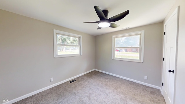830 Stardust Blvd, Noblesville, IN 46060 - carpeted empty room with ceiling fan and baseboards