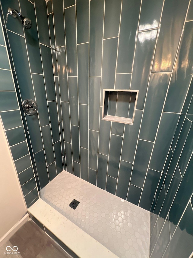 830 Stardust Blvd, Noblesville, IN 46060 - full bathroom with a tile shower and baseboards