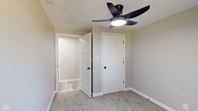 830 Stardust Blvd, Noblesville, IN 46060 - unfurnished bedroom with light carpet, a closet, and a ceiling fan