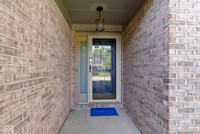 7683 Madden Dr, Fishers, IN 46038 - property entrance featuring brick siding