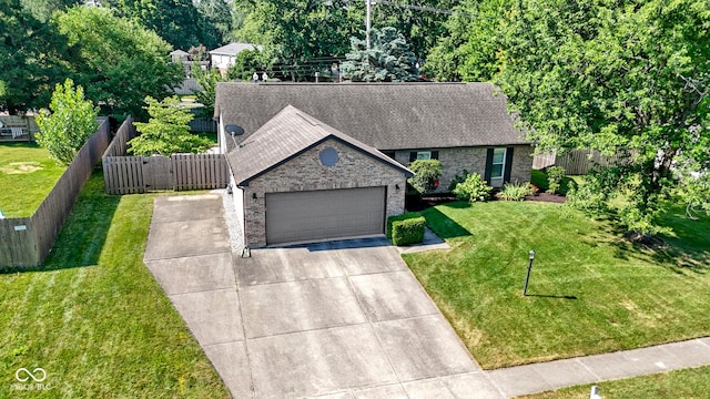 7683 Madden Dr, Fishers, IN 46038 - view of front of home with roof with shingles, brick siding, concrete driveway, and an attached garage