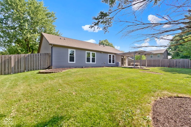7683 Madden Dr, Fishers, IN 46038 - back of house featuring a fenced backyard and a patio area