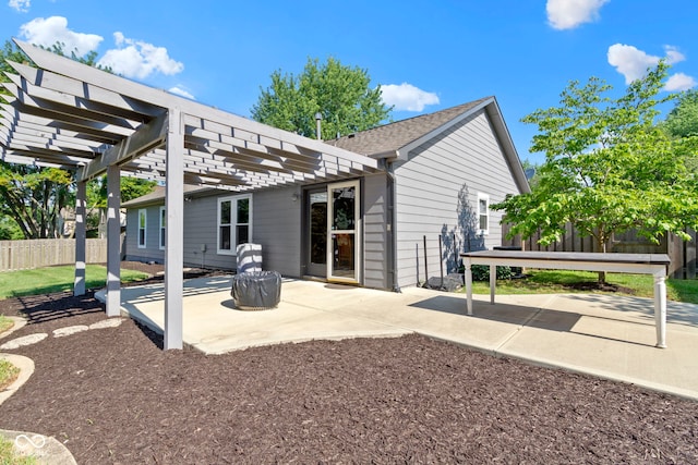 7683 Madden Dr, Fishers, IN 46038 - back of property featuring a pergola and a patio