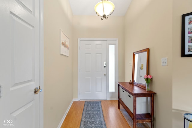 7683 Madden Dr, Fishers, IN 46038 - foyer entrance featuring light wood finished floors and baseboards