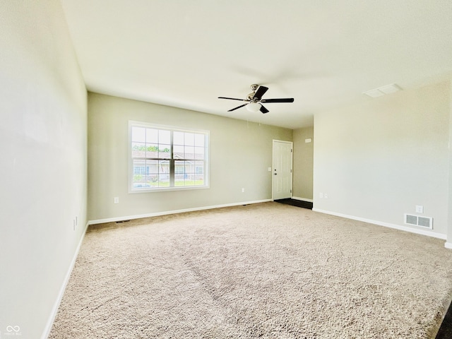 10 Doe Creek Cir, Cloverdale, IN 46120 - spare room with carpet floors and a ceiling fan