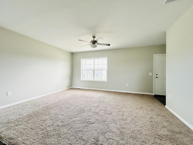 10 Doe Creek Cir, Cloverdale, IN 46120 - spare room featuring a ceiling fan and carpet floors