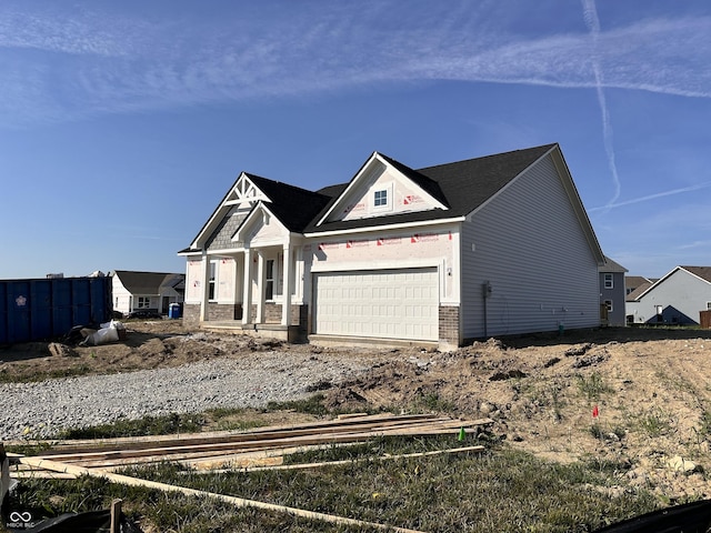 9417 Crimson Cir, Lapel, IN 46051 - view of front of home with brick siding and dirt driveway