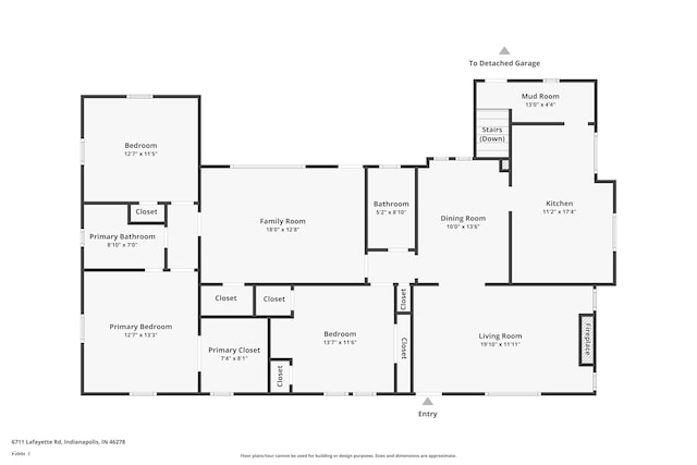 6711 Lafayette Rd, Indianapolis, IN 46278 - view of room layout
