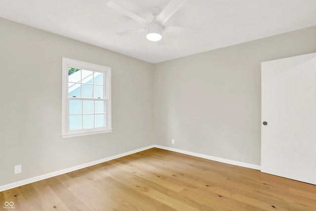 6711 Lafayette Rd, Indianapolis, IN 46278 - unfurnished room with light wood-style floors and ceiling fan