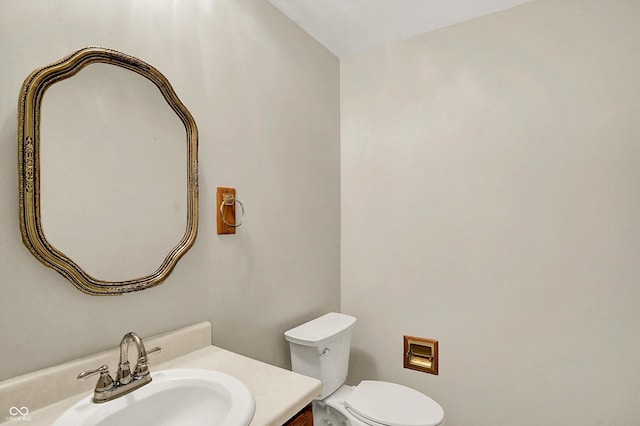 3302 Beech Dr, Columbus, IN 47203 - half bathroom with toilet and vanity