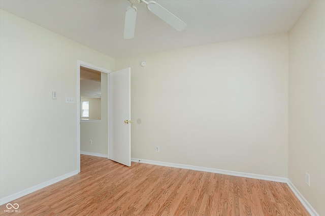 3183 Hemlock St, Whiteland, IN 46184 - empty room with light wood-type flooring and ceiling fan