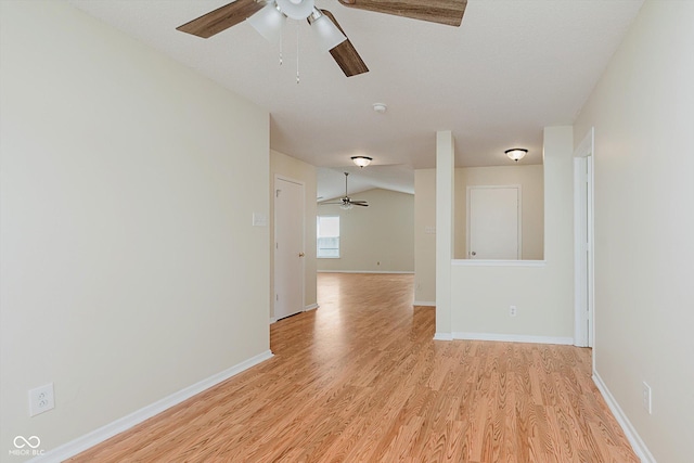 3183 Hemlock St, Whiteland, IN 46184 - spare room featuring ceiling fan and light wood-type flooring