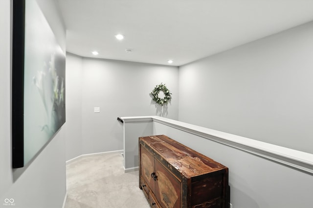 18750 Terra Vis Pl, Westfield, IN 46074 - corridor with light colored carpet and recessed lighting