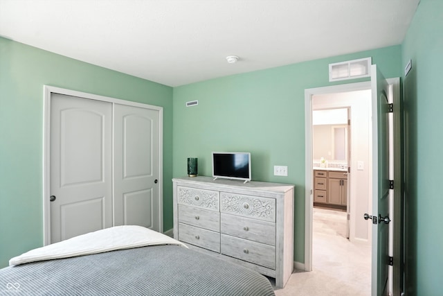 18750 Terra Vis Pl, Westfield, IN 46074 - bedroom with light carpet and a closet