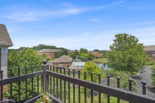 8650 Jaffa Ct W Drive 32, Indianapolis, IN 46260 - balcony with a residential view and a water view