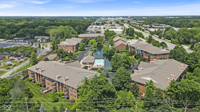 8650 Jaffa Ct W Drive 32, Indianapolis, IN 46260 - drone / aerial view