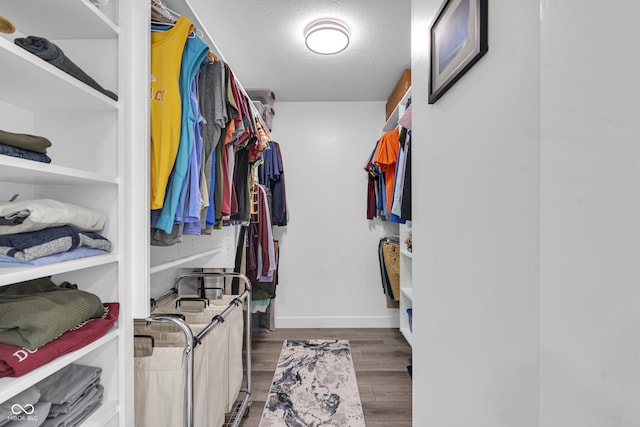 8650 Jaffa Ct W Drive 32, Indianapolis, IN 46260 - walk in closet featuring wood finished floors