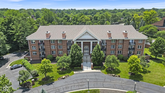 8650 Jaffa Ct W Drive 32, Indianapolis, IN 46260 - aerial view of a heavily wooded area