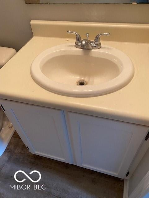 7313 Shanna Cir, Indianapolis, IN 46236 - bathroom view of vanity and wood finished floors