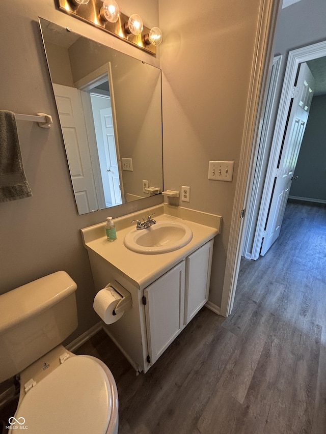 7313 Shanna Cir, Indianapolis, IN 46236 - bathroom with wood finished floors and vanity
