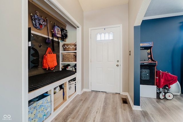 1616 Beech Cir, Plainfield, IN 46168 - mudroom with wood finished floors and baseboards