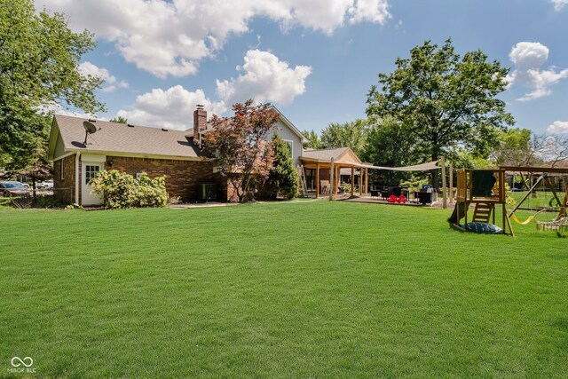 1616 Beech Cir, Plainfield, IN 46168 - view of yard featuring a playground
