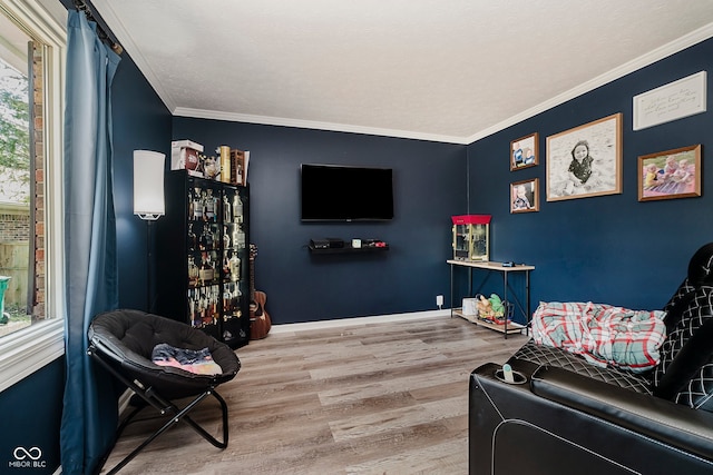 1616 Beech Cir, Plainfield, IN 46168 - living room featuring wood finished floors and ornamental molding