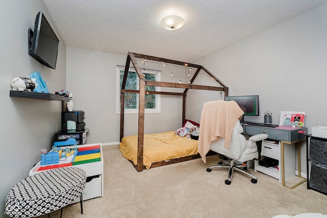 1616 Beech Cir, Plainfield, IN 46168 - carpeted bedroom featuring a textured ceiling