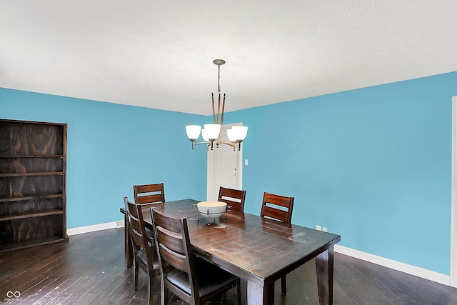 125 E Waterbury Rd, Indianapolis, IN 46227 - dining room featuring hardwood / wood-style flooring and a chandelier