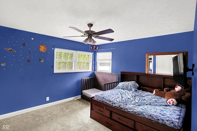 125 E Waterbury Rd, Indianapolis, IN 46227 - bedroom featuring carpet and a ceiling fan