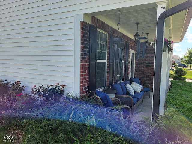 8433 Vyners Ln, Avon, IN 46123 - view of covered porch