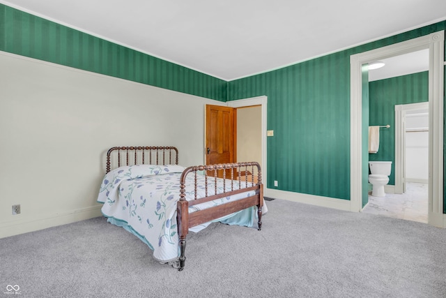 408 E Wabash Ave, Crawfordsville, IN 47933 - bedroom with carpet and connected bathroom