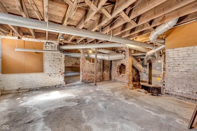408 E Wabash Ave, Crawfordsville, IN 47933 - unfinished below grade area featuring heating unit
