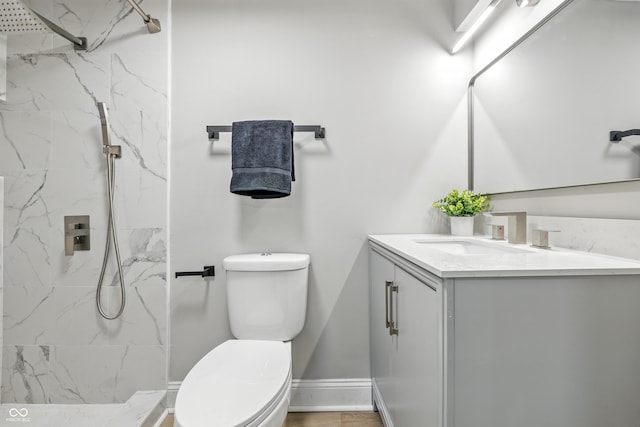 2012 N Dexter St, Indianapolis, IN 46202 - bathroom with vanity and a marble finish shower