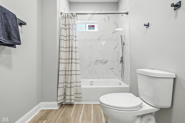 2012 N Dexter St, Indianapolis, IN 46202 - full bathroom featuring shower / bath combo and wood finished floors