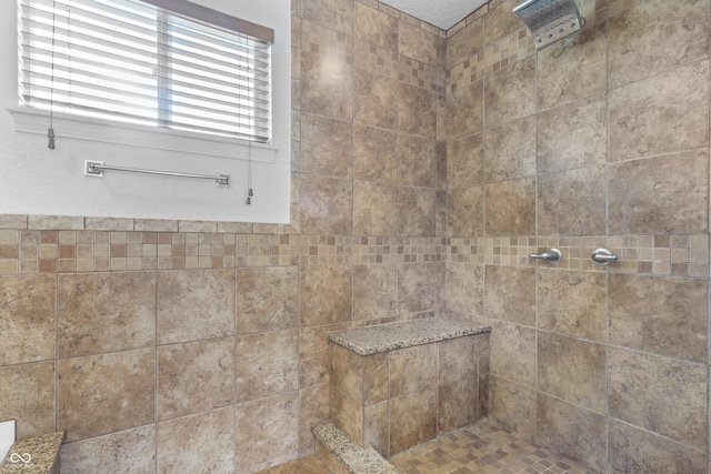 12443 Rose Haven Dr, Indianapolis, IN 46235 - bathroom featuring tiled shower