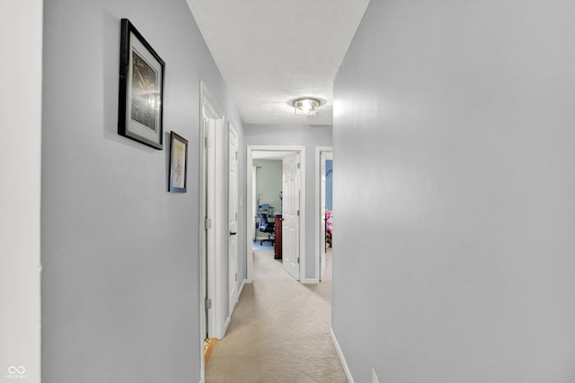 826 Royal Saint George Dr, Greenwood, IN 46143 - hall with light carpet and a textured ceiling
