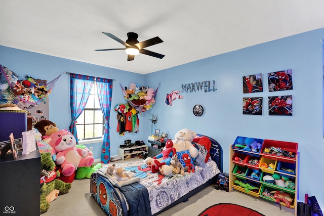 826 Royal Saint George Dr, Greenwood, IN 46143 - bedroom featuring carpet and a ceiling fan