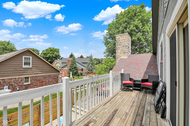 826 Royal Saint George Dr, Greenwood, IN 46143 - view of wooden deck
