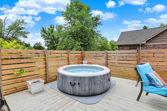 826 Royal Saint George Dr, Greenwood, IN 46143 - deck with a hot tub