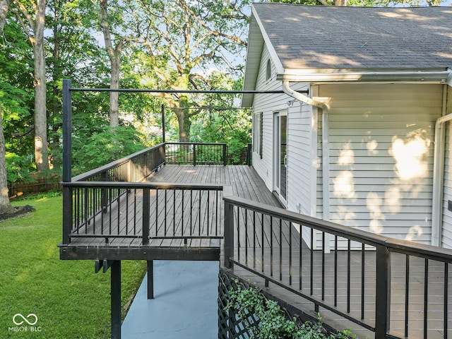 2131 Union St, Lafayette, IN 47904 - deck with a lawn